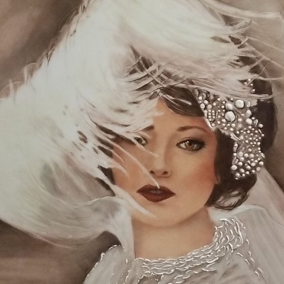 Oil on Porcelain Painting - Picture 2 of 7